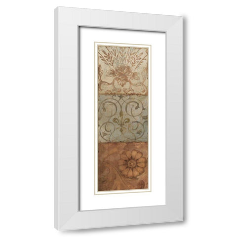 Taupe Majesty I White Modern Wood Framed Art Print with Double Matting by Audit, Lisa