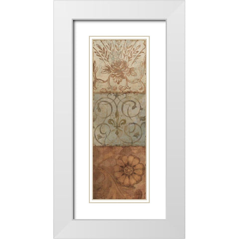 Taupe Majesty I White Modern Wood Framed Art Print with Double Matting by Audit, Lisa