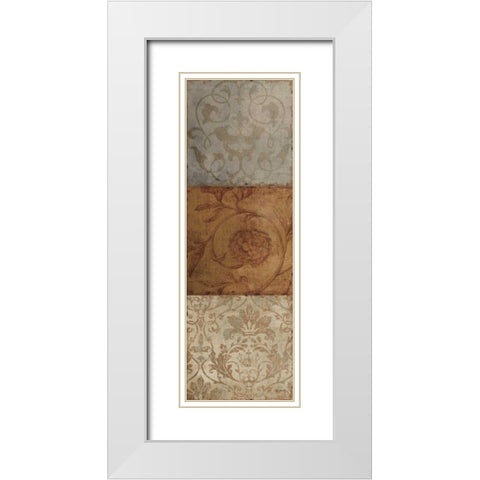 Taupe Majesty II White Modern Wood Framed Art Print with Double Matting by Audit, Lisa