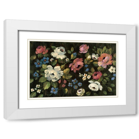 Expressive Spray on Black White Modern Wood Framed Art Print with Double Matting by Vassileva, Silvia