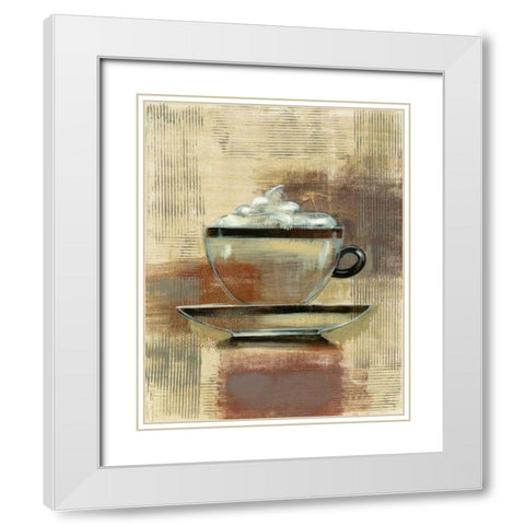 Cafe Classico II Neutral White Modern Wood Framed Art Print with Double Matting by Vassileva, Silvia