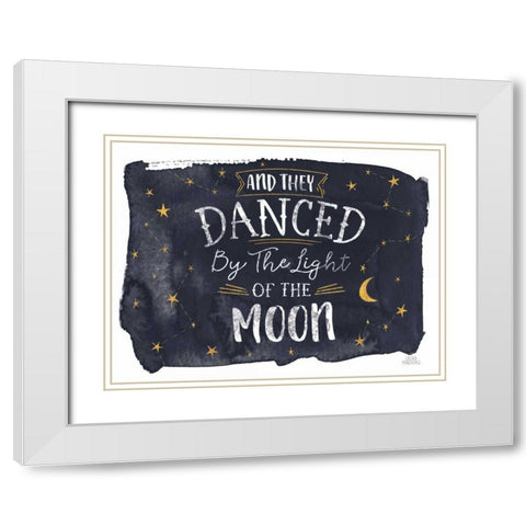 Celestial Love II White Modern Wood Framed Art Print with Double Matting by Marshall, Laura