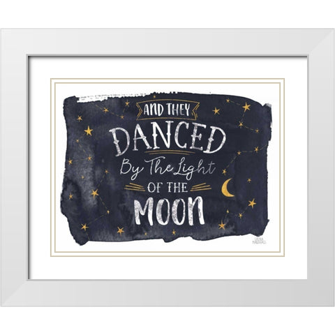 Celestial Love II White Modern Wood Framed Art Print with Double Matting by Marshall, Laura
