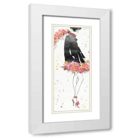 Floral Fashion IV White Modern Wood Framed Art Print with Double Matting by Tavoletti, Anne