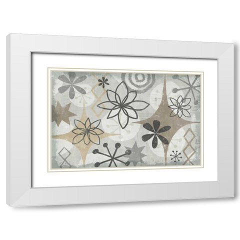 Mid Century Mystique Archroma White Modern Wood Framed Art Print with Double Matting by Mullan, Michael