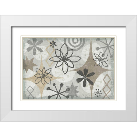 Mid Century Mystique Archroma White Modern Wood Framed Art Print with Double Matting by Mullan, Michael