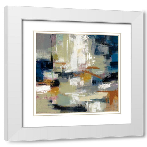 Full Moon II with White White Modern Wood Framed Art Print with Double Matting by Vassileva, Silvia