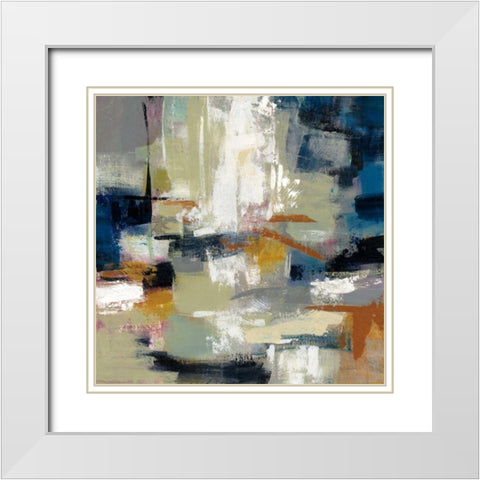 Full Moon II with White White Modern Wood Framed Art Print with Double Matting by Vassileva, Silvia