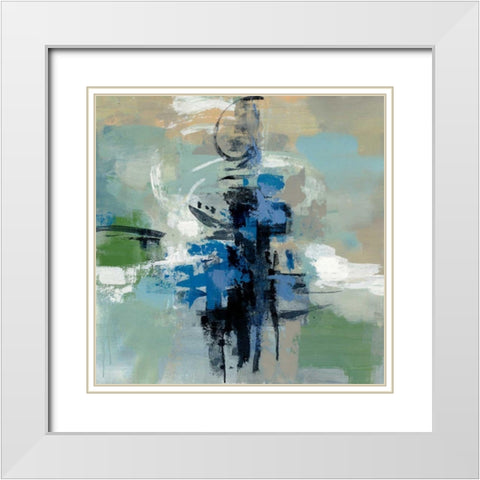 Vista Point II White Modern Wood Framed Art Print with Double Matting by Vassileva, Silvia