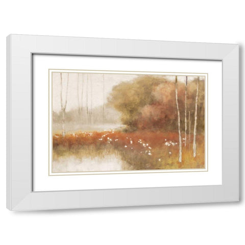 Autumn Midst White Modern Wood Framed Art Print with Double Matting by Purinton, Julia