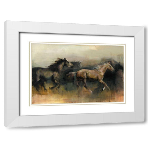 Roaming the West White Modern Wood Framed Art Print with Double Matting by Hageman, Marilyn