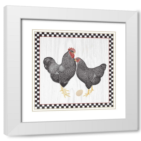Home to Roost I White Modern Wood Framed Art Print with Double Matting by Wild Apple Portfolio