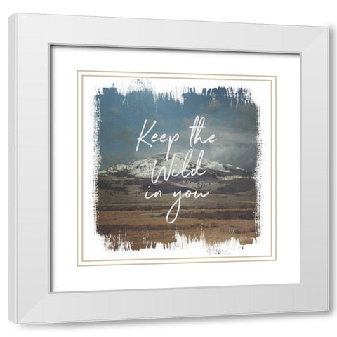 Wild Wishes I White Modern Wood Framed Art Print with Double Matting by Marshall, Laura