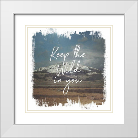 Wild Wishes I White Modern Wood Framed Art Print with Double Matting by Marshall, Laura