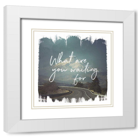 Wild Wishes III White Modern Wood Framed Art Print with Double Matting by Marshall, Laura