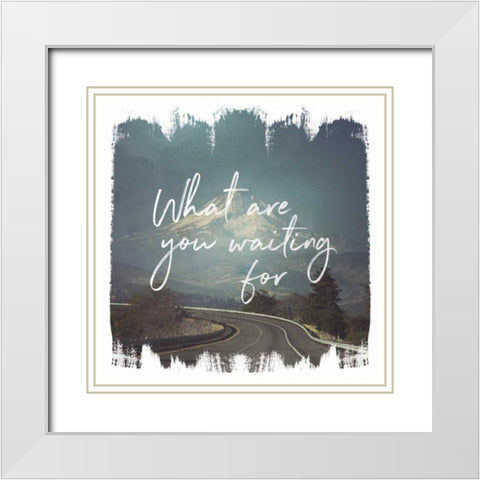 Wild Wishes III White Modern Wood Framed Art Print with Double Matting by Marshall, Laura