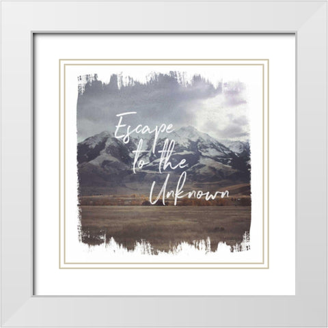 Wild Wishes IV White Modern Wood Framed Art Print with Double Matting by Marshall, Laura