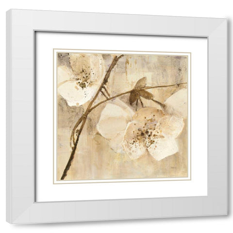 Elegance II White Modern Wood Framed Art Print with Double Matting by Hristova, Albena