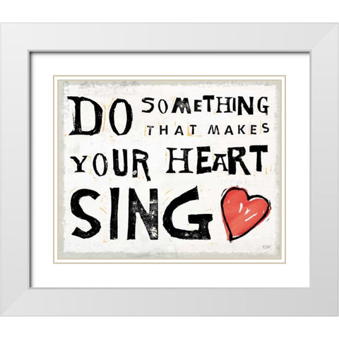 Live to the Fullest IX White Modern Wood Framed Art Print with Double Matting by Day, Kellie