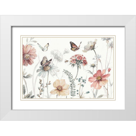 A Country Weekend I White Modern Wood Framed Art Print with Double Matting by Audit, Lisa