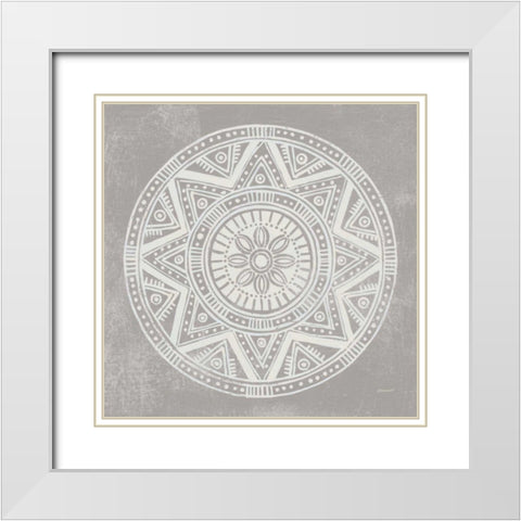 Seville I FB Greige White Modern Wood Framed Art Print with Double Matting by Lovell, Kathrine