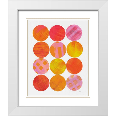 Kitchen Garden Dots I White Modern Wood Framed Art Print with Double Matting by Averinos, Melissa