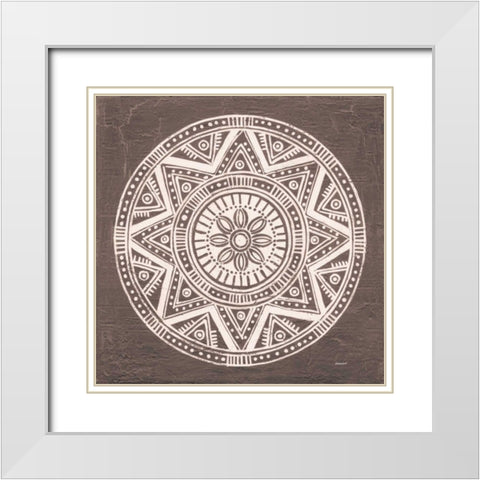 Seville I FB Spice White Modern Wood Framed Art Print with Double Matting by Lovell, Kathrine
