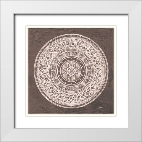 Seville IV FB Spice White Modern Wood Framed Art Print with Double Matting by Lovell, Kathrine