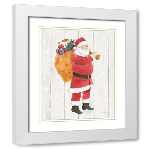 Welcome Christmas I White Modern Wood Framed Art Print with Double Matting by Jackson, Jenaya