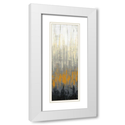 Rain on the Asphalt III White Modern Wood Framed Art Print with Double Matting by Vassileva, Silvia