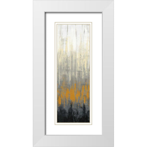 Rain on the Asphalt III White Modern Wood Framed Art Print with Double Matting by Vassileva, Silvia