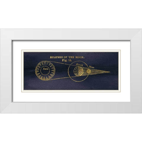 Geography of the Heavens IV Blue Gold White Modern Wood Framed Art Print with Double Matting by Wild Apple Portfolio