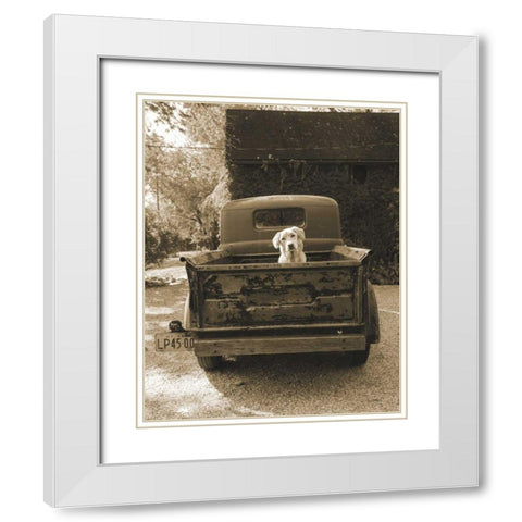 Get Out of Dodge White Modern Wood Framed Art Print with Double Matting by Dratfield, Jim
