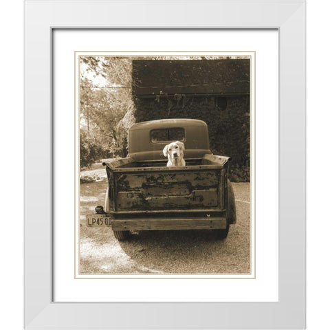 Get Out of Dodge White Modern Wood Framed Art Print with Double Matting by Dratfield, Jim