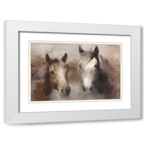 Blazing the West Neutral Crop White Modern Wood Framed Art Print with Double Matting by Hageman, Marilyn
