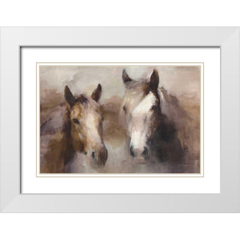 Blazing the West Neutral Crop White Modern Wood Framed Art Print with Double Matting by Hageman, Marilyn