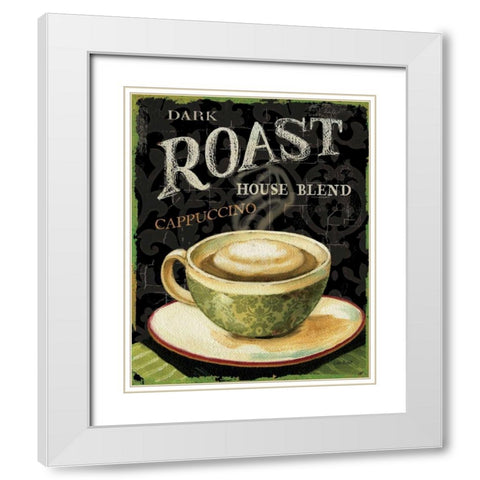 Today s Coffee III White Modern Wood Framed Art Print with Double Matting by Audit, Lisa