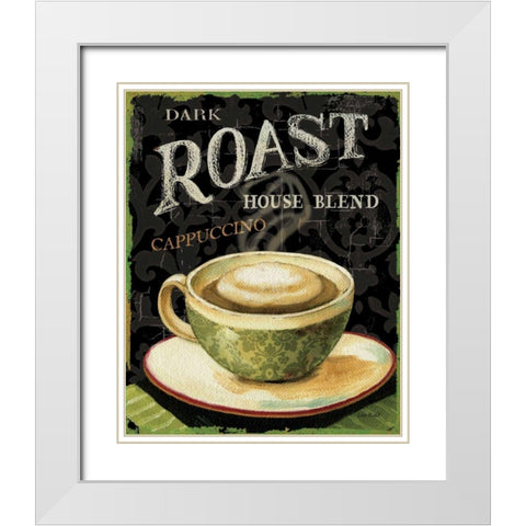 Today s Coffee III White Modern Wood Framed Art Print with Double Matting by Audit, Lisa