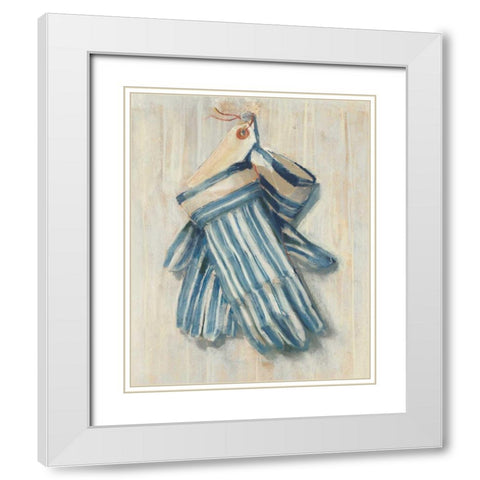 Gardening Gloves White Modern Wood Framed Art Print with Double Matting by Rowan, Carol