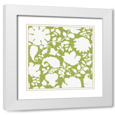 Pink Garden Step 02C White Modern Wood Framed Art Print with Double Matting by Audit, Lisa
