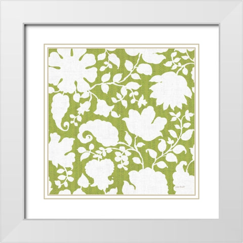 Pink Garden Step 02C White Modern Wood Framed Art Print with Double Matting by Audit, Lisa