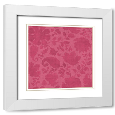 PinK Garden Step 04A White Modern Wood Framed Art Print with Double Matting by Audit, Lisa