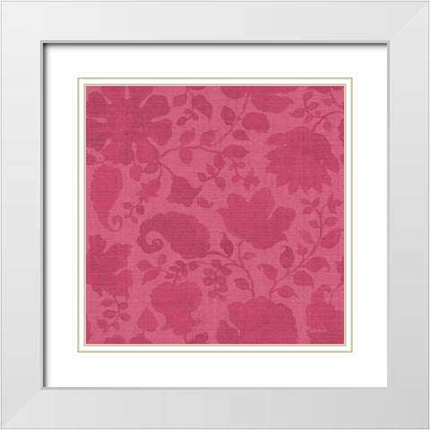 PinK Garden Step 04A White Modern Wood Framed Art Print with Double Matting by Audit, Lisa