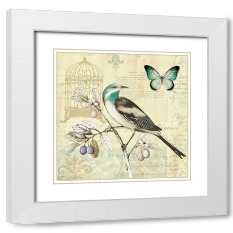 Freedom II White Modern Wood Framed Art Print with Double Matting by Audit, Lisa