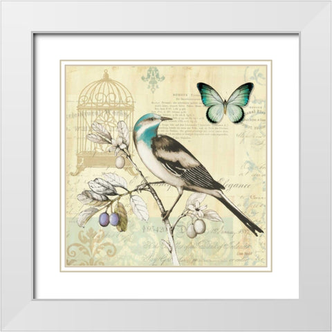 Freedom II White Modern Wood Framed Art Print with Double Matting by Audit, Lisa