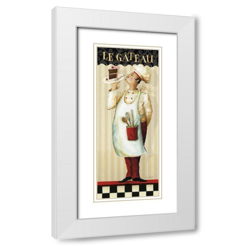 Chefs Masterpiece IV White Modern Wood Framed Art Print with Double Matting by Audit, Lisa