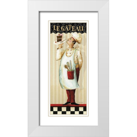Chefs Masterpiece IV White Modern Wood Framed Art Print with Double Matting by Audit, Lisa