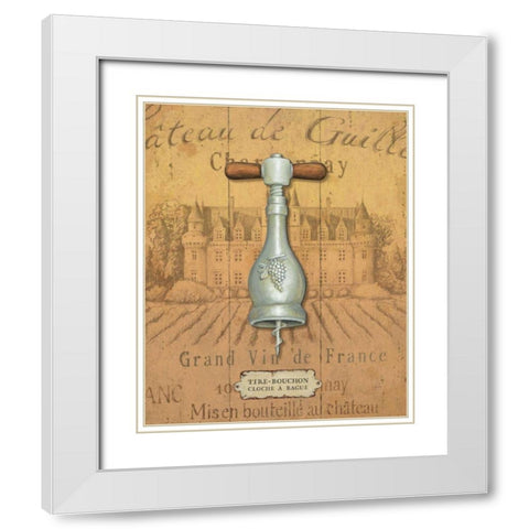 Antique Corkscrew III Yellow White Modern Wood Framed Art Print with Double Matting by Brissonnet, Daphne