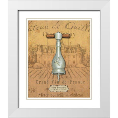 Antique Corkscrew III Yellow White Modern Wood Framed Art Print with Double Matting by Brissonnet, Daphne