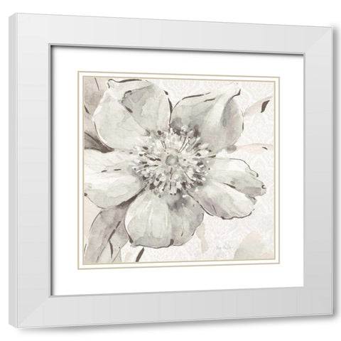 Indigold VI Gray White Modern Wood Framed Art Print with Double Matting by Audit, Lisa